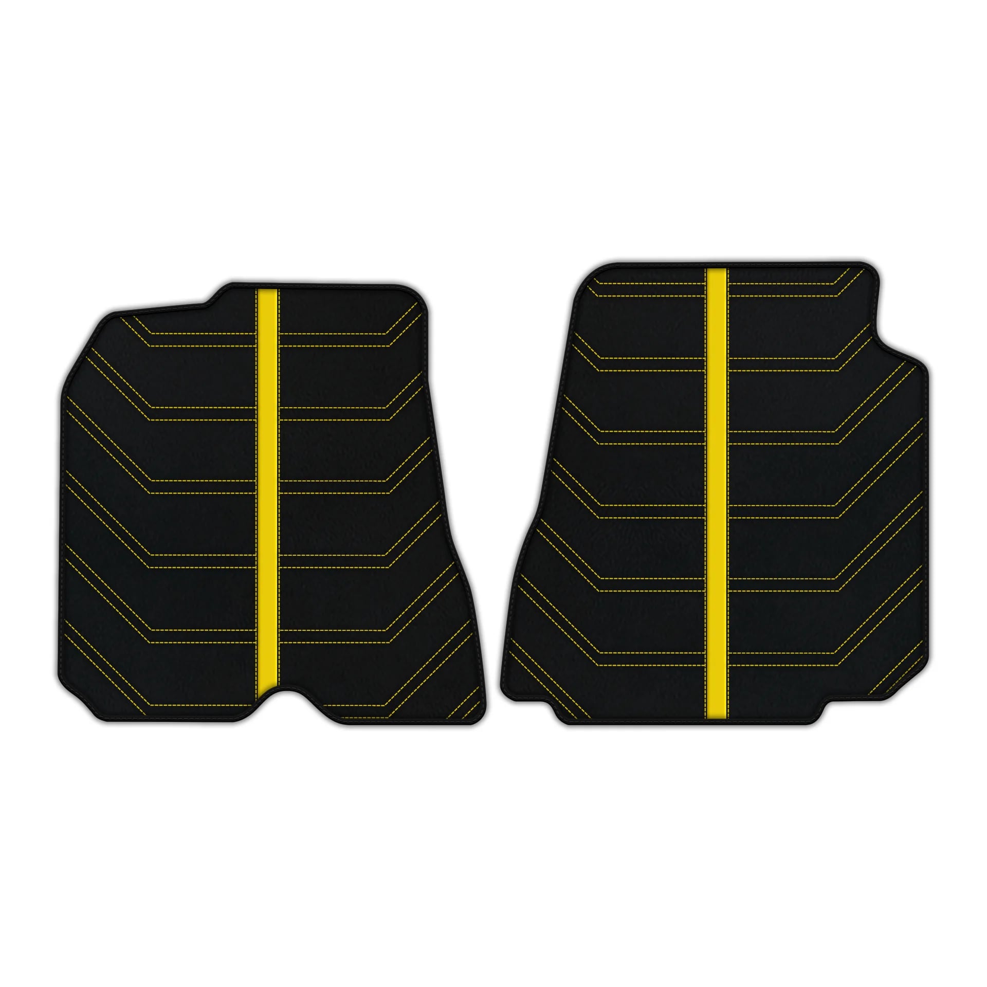 Ferrari GTC4 Lusso luxury leather floor mats with premium stitching and embroidered logo 2016-2023